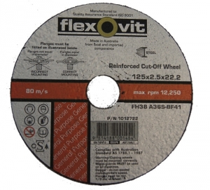Flexovit - Metal Cutting 125X2.5X22 Flat