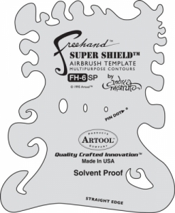 Airbrush Template - The Essential Seven II Super Shield