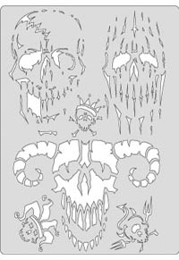Airbrush Template - Curse of Skull Master 