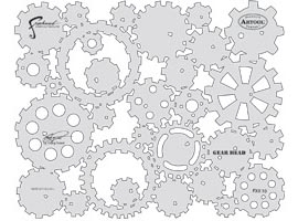 Airbrush Template - Kustom FX II Gear Head