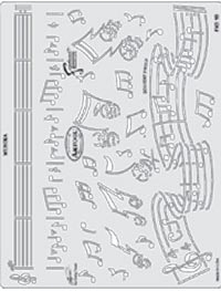 Airbrush Template - Kustom FX 3 II Musika