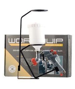 Workquip Gravity Feed Spray Gun - with 3 nozzle sizes
